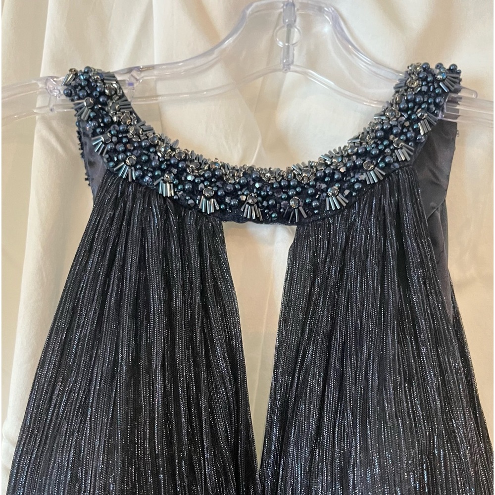 Navy blue long formal gown. Size 8